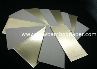 China Environment Grade A Laminated Paperboard Gold Paper Grey Back For Cake Bakery supplier